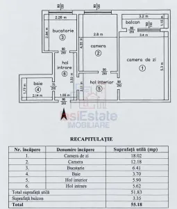 Apartament 2 camere decomandat, 55 mp, Alexandru cel Bun - foto 6