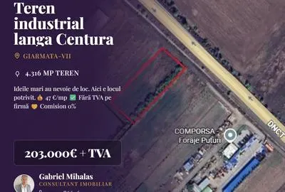 Vand teren intravilan 2500 mp Giarmata Vii str Teilor - foto 12