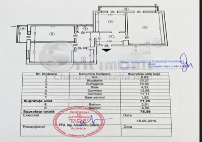 Apartament 3 cam decomandat | 78 mp | 2 băi | 2 balcoane | Etaj 3 din 5 - foto 7