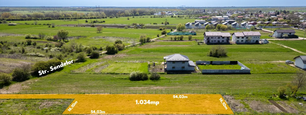 Teren intravilan 1.034 mp Măgurele-Dumitrana, direct proprietar, acte la zi - Dumitrana