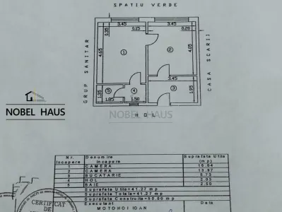 Apartament 2 camere, etajul 3, zona Gradina, bloc Vigotex - foto 12