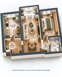 Apartament 2 camere Moldova Noua - foto 2