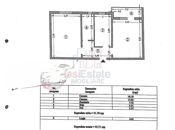 Apartament 2 camere Iași - poza 1