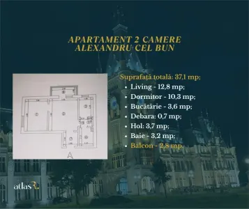 Apartament 2 camere ND | Etaj intermediar | Renovat | Alexandru cel Bun - foto 12