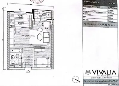 Apartament 1 camera Timișoara - poza 8