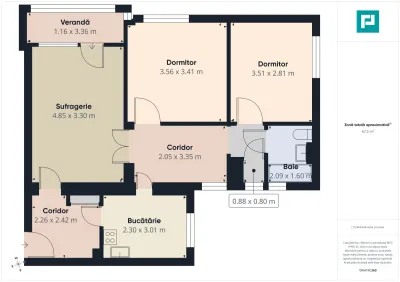 Apartament 3 camere Rogerius - foto 10