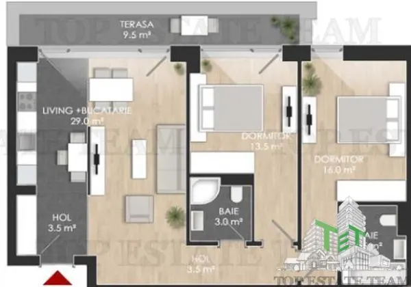 Apartament 3 camere București - poza 11