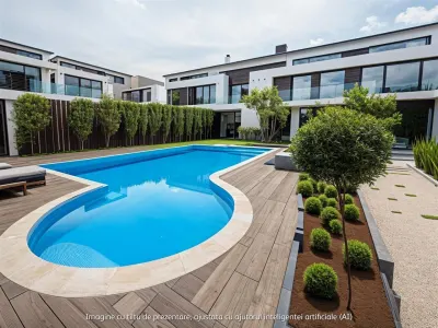 apartament cu 2 camere cu gradina in complex cu peste 1000 de apartamente + piscina/ Sector 1 / Nord / Bucuresti - Bucuresti