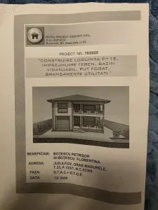 Teren de vanzare cu autoritatile si proiect inclus - Magurele