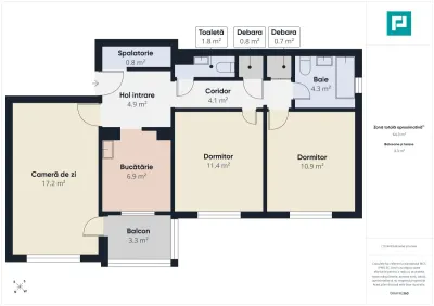 Apartament 3 camere | Decomandat | Zona Complex - foto 7
