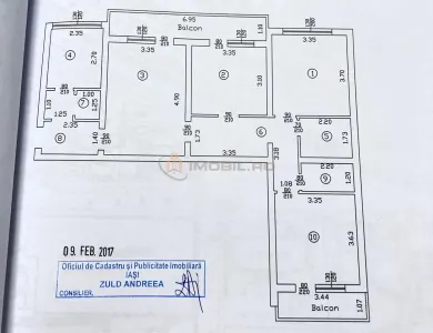 Apartament 4 camere  zona Tatarasi (sau schimb cu 2 apart.cu o camera) - foto 13