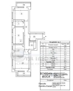 Apartament 3 camere decomandat, 2 bai, bloc nou, 83,7 mp, Galata Iasi, bloc intabulat - foto 2