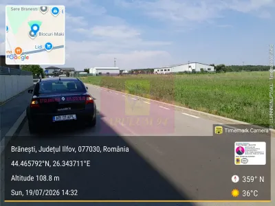 Branesti - Teren 3300 mp vizavi de blocurile Makita - Branesti