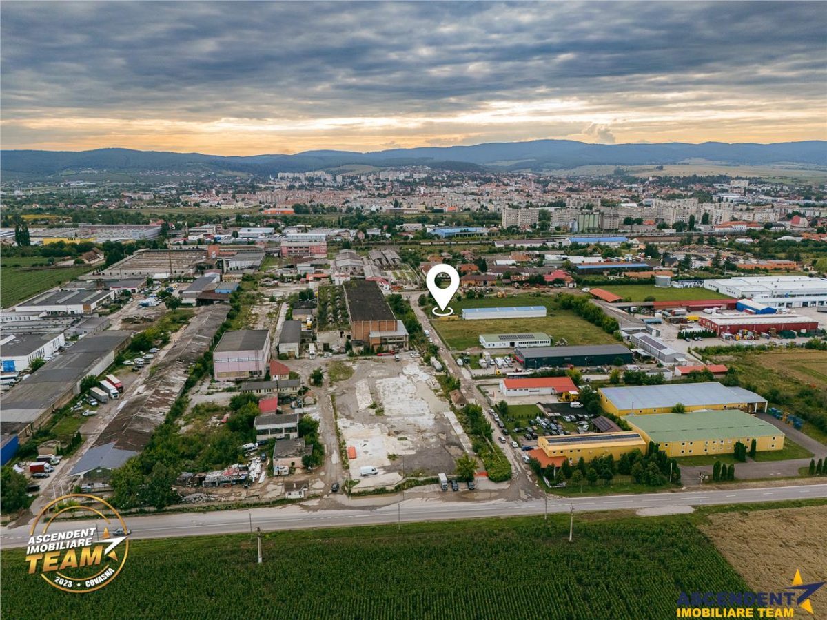 FILM! 4.600mp,aria industriala,utilitati aproape:hala,depozit,service auto - Sfantu Gheorghe