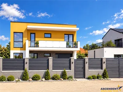 Vila P+E, 5 camere, 3 bai, teren 418 mp, finisaje top, intabulata, toate utilitatile! - Harman