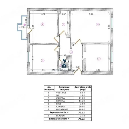 Apartament 3 camere București - poza 1