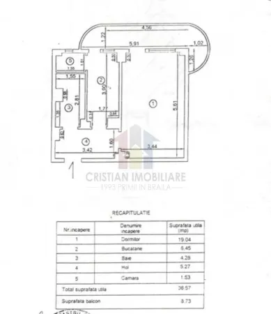 Apartament 1 camera Brăila - poza 10