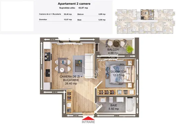 Apartament 2 camere Sibiu - poza 4