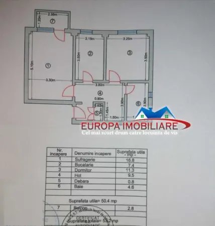 Apartament 2 camere Tulcea - poza 1