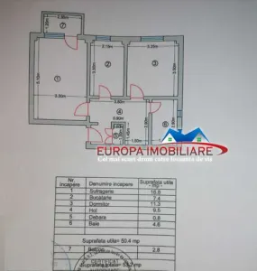 Apartartament 2 camere de vanzare zona centrala-Tulcea - Tulcea
