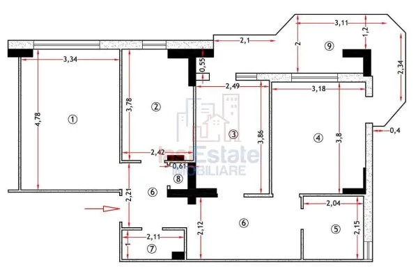 Apartament 3 camere Iași - poza 8