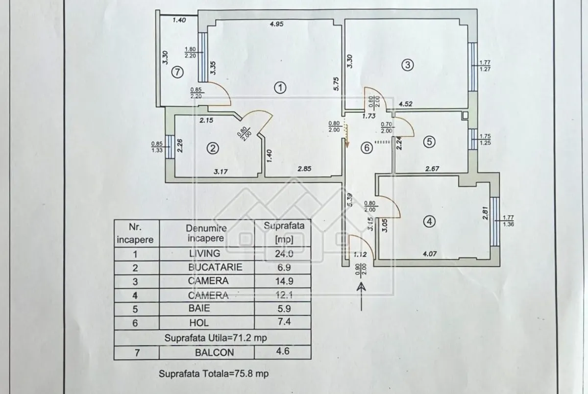 Apartament 3 camere Sibiu - poza 1