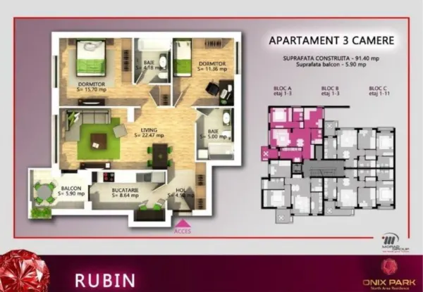 Apartament 3 camere București - poza 8