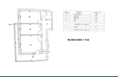 Apartament cu 2 camere, Cartierul Compozitorilor zona Lidl-Baba Novac - Constanta