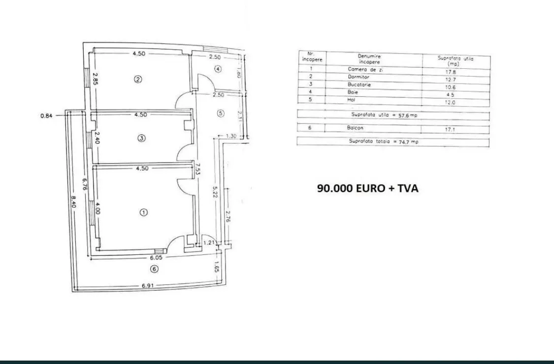 Apartament 2 camere Constanța - poza 1