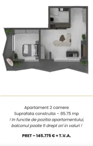Apartament 2 camere Mamaia-Sat - poza 19