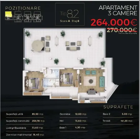 Apartament 3 camere Mamaia - poza 2
