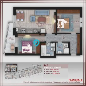 Apartament 3 camere București - poza 3