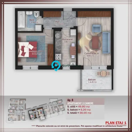 Apartament 2 camere București - poza 2