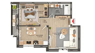 Apartament 2 camere Sibiu - poza 6