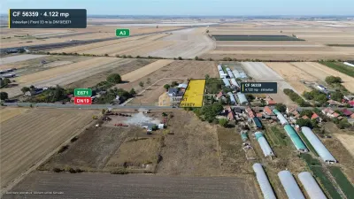 De vanzare teren intravilan 4.122 mp  Front 33 m DN19  Biharia–Satu Nou  A3 - Biharia