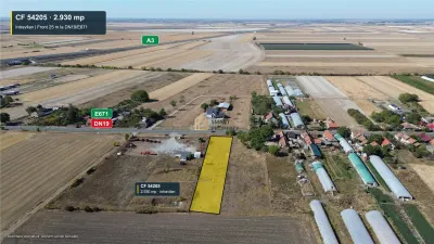 De vanzare teren intravilan 2.930 mp  Front 25 m DN19  Biharia–Satu Nou  A3 - Biharia