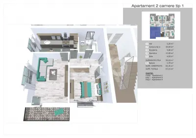 Apartament 2 camere Pitești - poza 5
