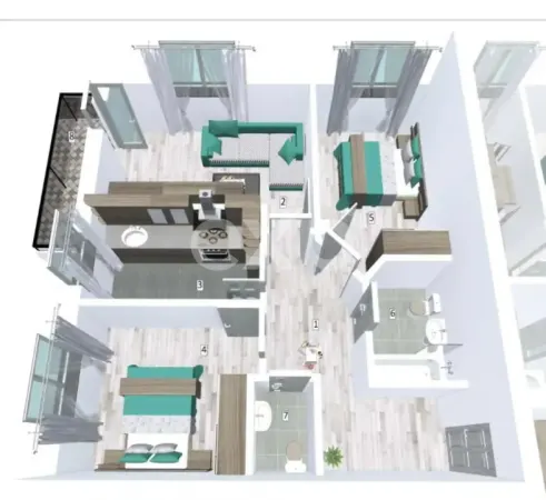 Apartament 3 camere Pitești - poza 2