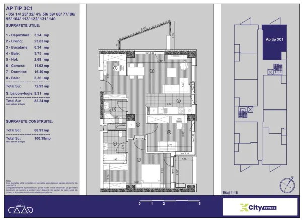 Apartament 3 camere Timișoara - poza 3