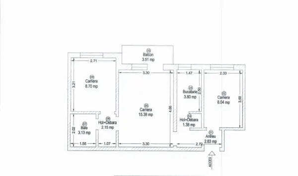 Apartament 3 camere Arad - poza 12