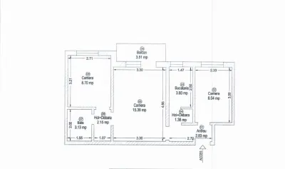Apartament 3 camere Arad - poza 12