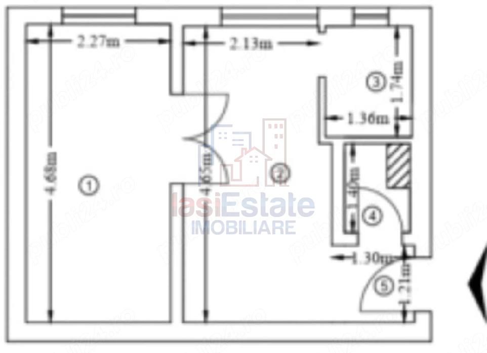 Apartament 2 camere zona Tatarasi - complex Ciurchi - Iasi