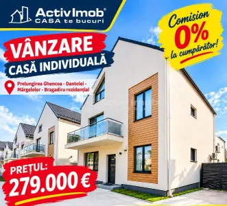 Vanzare - Casa Individuala - Dantelei - Margelelor - 279000E -  STB -  mobilata - utilata - dormitor pe parter -  Comision 0! - Bucuresti