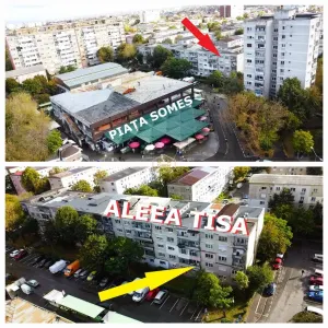 Etaj 3 | Apartament decomandat cu 2 camere | Piata Somes - Satu Mare