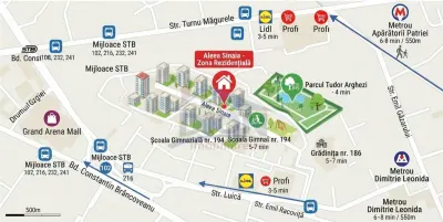 Garsonieră in Bloc MIXT– Utilata mobilata - Bucuresti