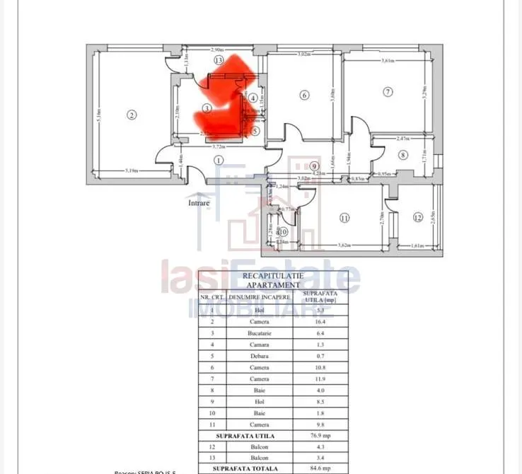 Apartament 4 camere Iași - poza 1