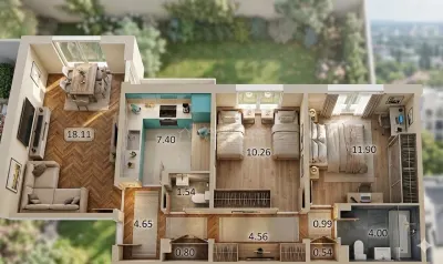 Apartament 3 camere Oradea - poza 17