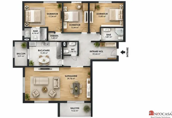 Apartament 4 camere București - poza 24