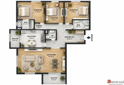 Apartament 4 camere București - poza 24